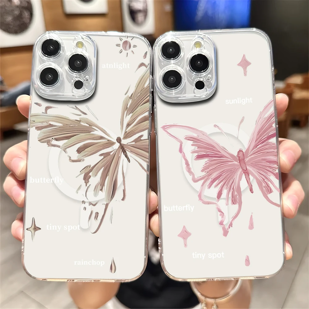 Flying Butterfly Phone Case For iPhone 11 12 13 14 15 16 Pro Max Plus Magesafe Magnetic Transparent Charge Soft Shell
Flying Butterfly Phone Case For iPhone 11 12 13 14 15 16 Pro Max Plus Magesafe Magnetic Transparent Charge Soft Shell