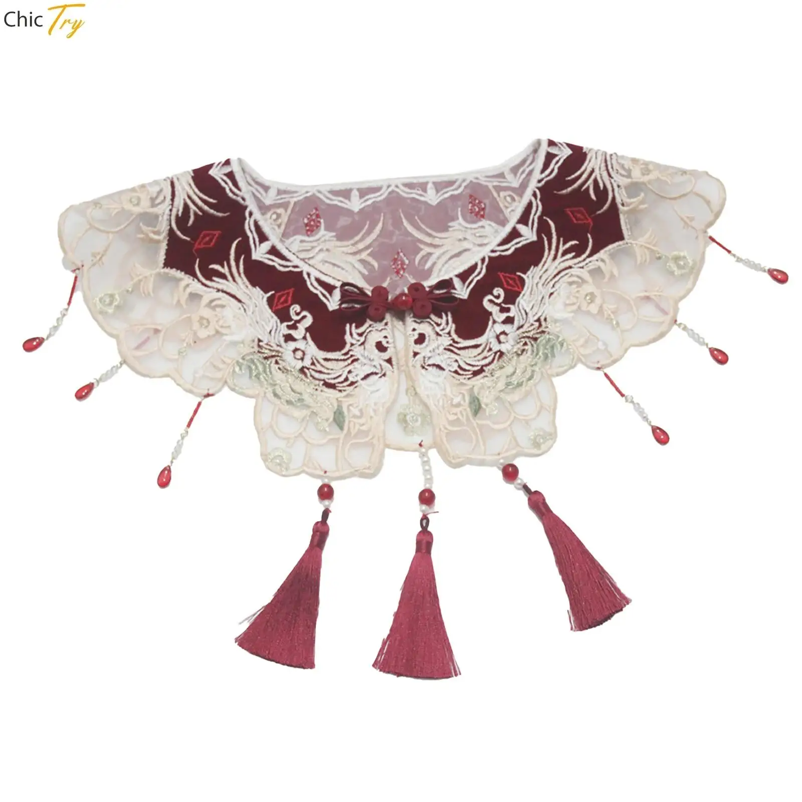 Hanfu Collar False Floral Yunjian Embroidery Collar Detachable Chiness Traditional Ming Horse Face Skirt Mamianqun Yunjian
Hanfu Collar False Floral Yunjian Embroidery Collar Detachable Chiness Traditional Ming Horse Face Skirt Mamianqun Yunjian
