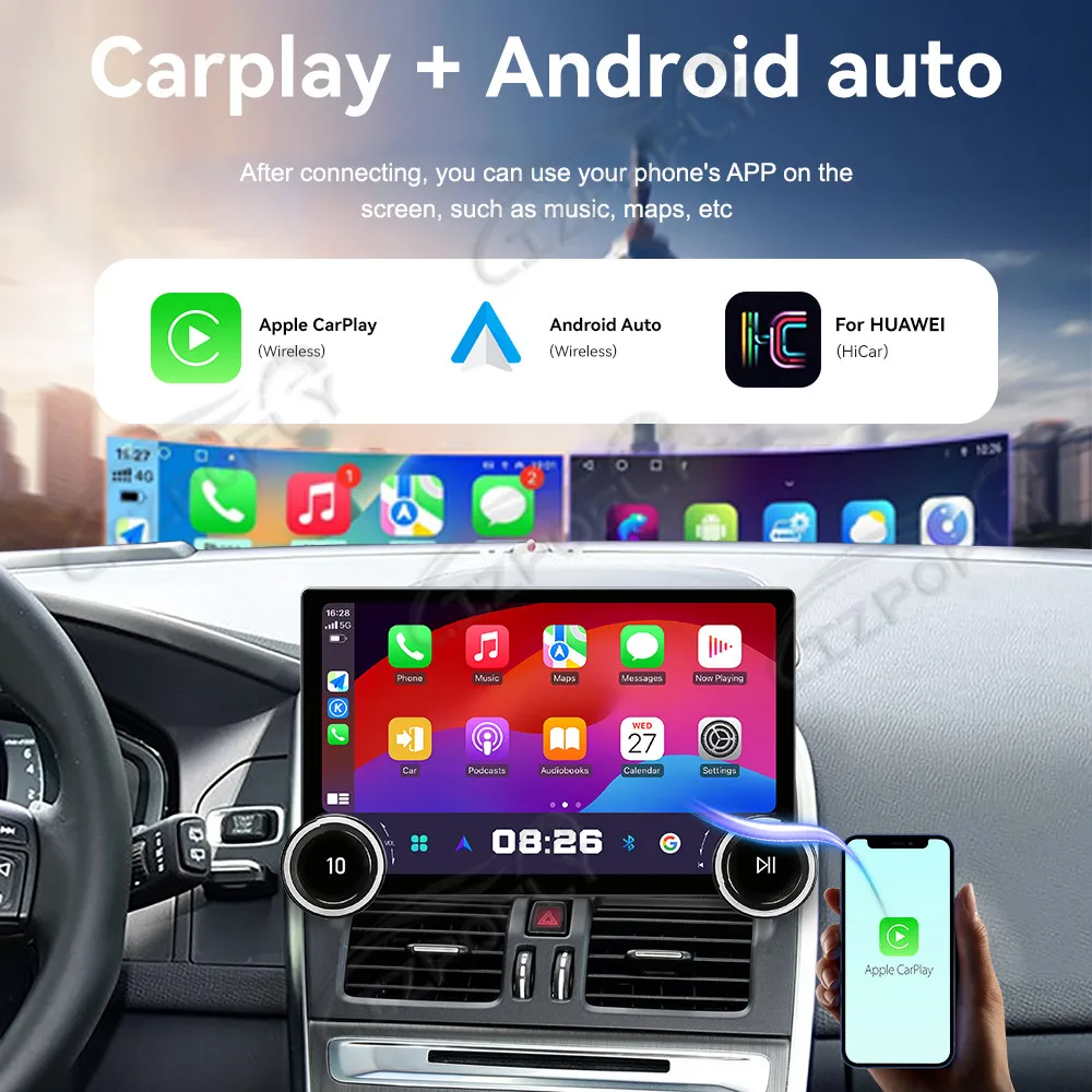 Автомагнитола Lizpofly Upgrade 11.5 дюймов для Volvo XC60 2009–2017 с беспроводными Carplay и Android Auto, сенсорным экраном и GPS-навигацией
Автомагнитола Lizpofly Upgrade 11.5 дюймов для Volvo XC60 2009–2017 с беспроводными Carplay и Android Auto, сенсорным экраном и GPS-навигацией