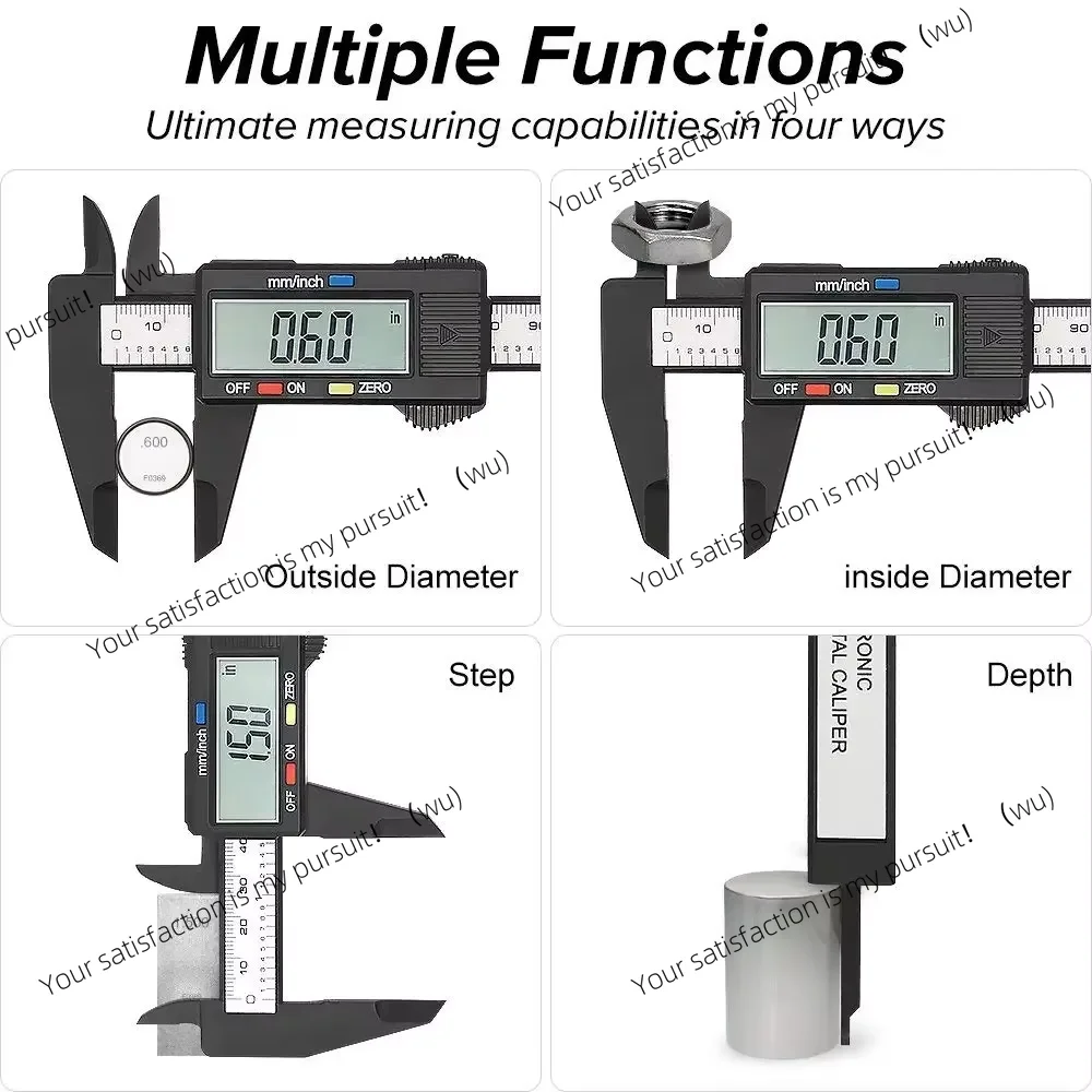 Applicable to inner and outer diameter gaming standard digital electronic caliper 0-150mm high-strength plastic measuring tool
Applicable to inner and outer diameter gaming standard digital electronic caliper 0-150mm high-strength plastic measuring tool
