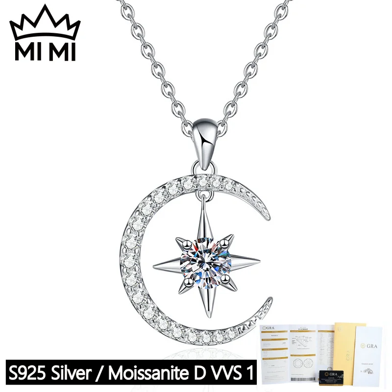 Mi Mi 925 sterling silver 0.5ct GRA certified D color star moissanite pendant necklace Korean style women's luxury jewelry with
Mi Mi 925 sterling silver 0.5ct GRA certified D color star moissanite pendant necklace Korean style women's luxury jewelry with