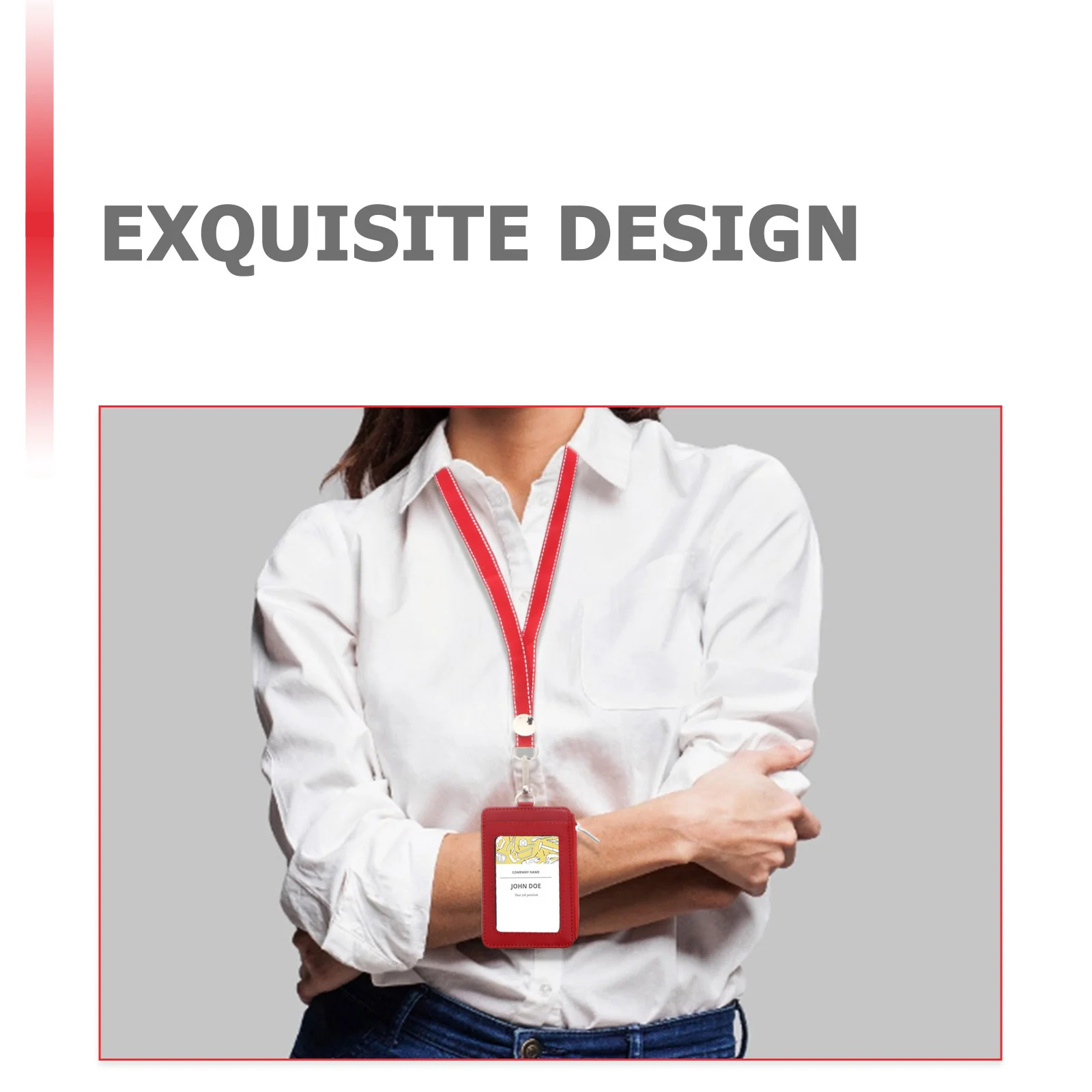 Red PU Id Badge Holder Easy in Out Cards Clear Cover Front Window Lanyard Clip Badge Holder Pass Pouch
Red PU Id Badge Holder Easy in Out Cards Clear Cover Front Window Lanyard Clip Badge Holder Pass Pouch