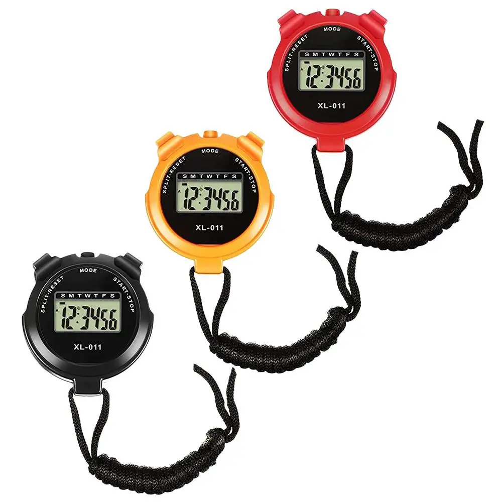 Digital Stopwatch Timer 3 Pcs Black ABS Smooth Durable Multi Function Gym Running Fitness Sports Exam Cooking
Digital Stopwatch Timer 3 Pcs Black ABS Smooth Durable Multi Function Gym Running Fitness Sports Exam Cooking