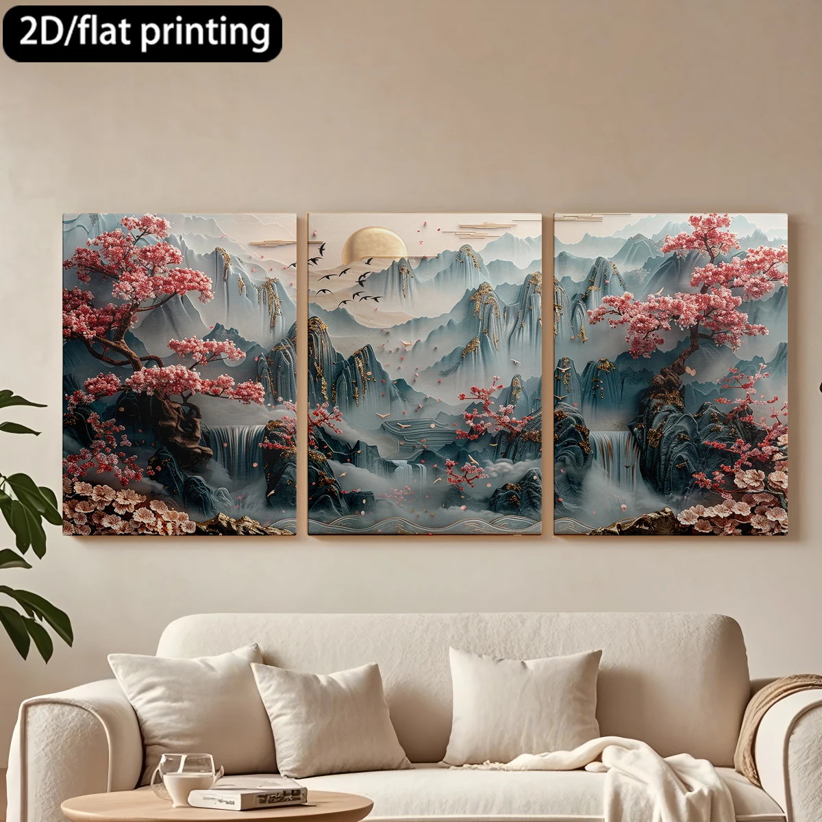 3pc wooden frame canvas decorative paintingEnchanting landscape, blossoming trees.Corridor bedroom decoration
3pc wooden frame canvas decorative paintingEnchanting landscape, blossoming trees.Corridor bedroom decoration