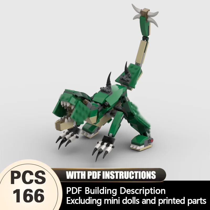 Creators Animal Series Model MOC Building Bricks Green Dinosaur Modular Technology Gifts Holiday Assemble Children Toys Suit
Creators Animal Series Model MOC Building Bricks Green Dinosaur Modular Technology Gifts Holiday Assemble Children Toys Suit