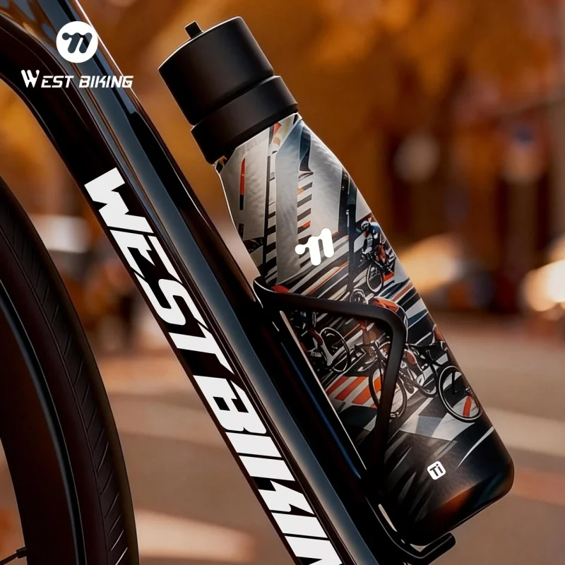 WEST BIKING Titanium Alloy Insulated Water Bottle 6-7H Heat Retention Cycling Flask Lightweight Rustproof Sports Bottle
WEST BIKING Titanium Alloy Insulated Water Bottle 6-7H Heat Retention Cycling Flask Lightweight Rustproof Sports Bottle