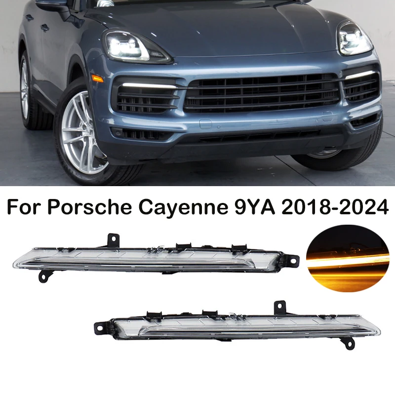 For Porsche Cayenne 9YA 2018 2019 2020 2021-2024 Car Front LED Daytime Running Light DRL Turn Signal Light 9Y0941181 9Y0941182
For Porsche Cayenne 9YA 2018 2019 2020 2021-2024 Car Front LED Daytime Running Light DRL Turn Signal Light 9Y0941181 9Y0941182