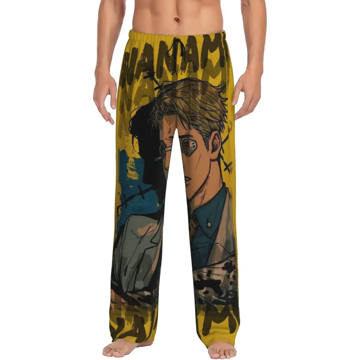 Custom Nanami Kento Jujutsu Kaisen Pajama Pants Men Sleepwear Sleep Lounge Bottoms with Pockets
Custom Nanami Kento Jujutsu Kaisen Pajama Pants Men Sleepwear Sleep Lounge Bottoms with Pockets