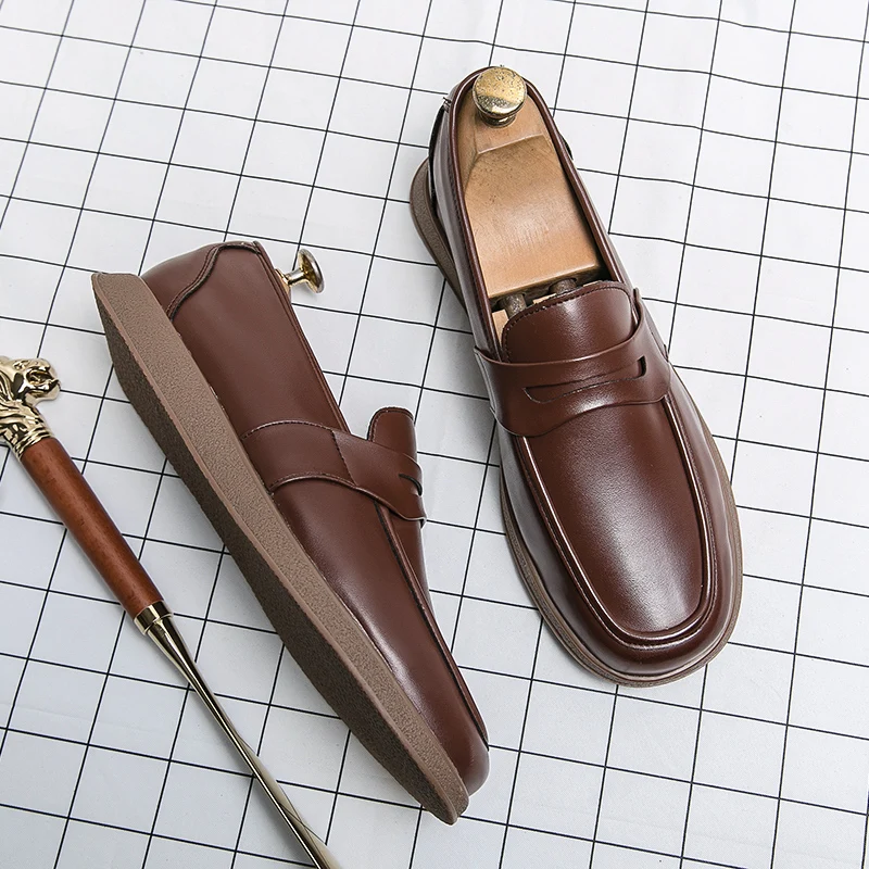 Loafers Men Casual Lightweight Breathable Fashionable Versatile Brand Small Leather Shoes Business Travel Shoes 38-44 Men Shoes
Loafers Men Casual Lightweight Breathable Fashionable Versatile Brand Small Leather Shoes Business Travel Shoes 38-44 Men Shoes