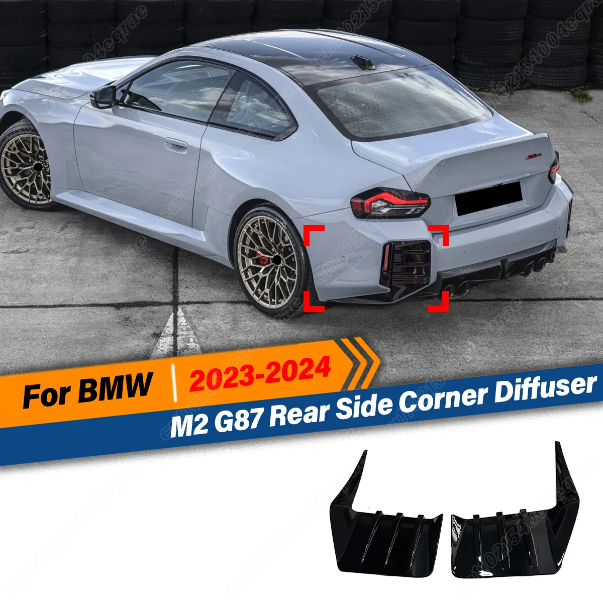 For BMW M2 G87 2023 2024 Rear Bumper Side Corner Diffuser Cover Trim Rear Side Spoiler Accessories BodyKits Exterior Accessories
For BMW M2 G87 2023 2024 Rear Bumper Side Corner Diffuser Cover Trim Rear Side Spoiler Accessories BodyKits Exterior Accessories