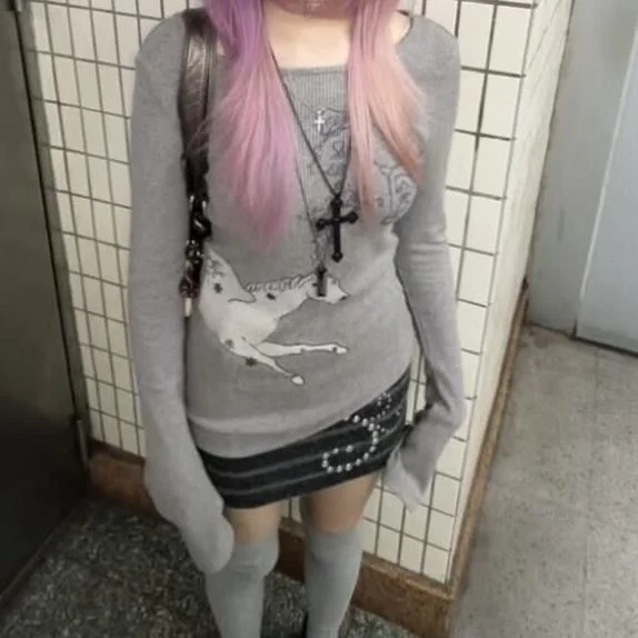 Женская футболка Ey Round Ne Long Sve, осенне-зимняя облегающая футболка с винтажным принтом, внутренняя основа, топ Y2K, крутой топ 
Женская футболка Ey Round Ne Long Sve, осенне-зимняя облегающая футболка с винтажным принтом, внутренняя основа, топ Y2K, крутой топ