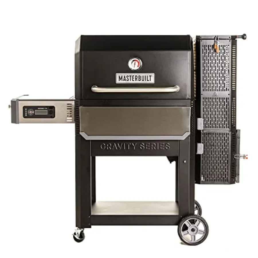 Digital charcoal combo grill for smoking and grilling, 1050 sq in cooking area, black powder-coated steel, precise temperature
Digital charcoal combo grill for smoking and grilling, 1050 sq in cooking area, black powder-coated steel, precise temperature
