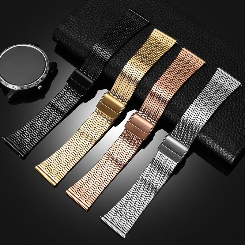 20mm 22mm Quick Release Stainless Steel Watch Strap for Universal Waterproof Watch Band Bracelet Accessories with Tool
20mm 22mm Quick Release Stainless Steel Watch Strap for Universal Waterproof Watch Band Bracelet Accessories with Tool
