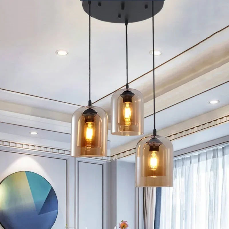 Vintage Pendant Lamp For Living room Bedroom Kitchen Coffee Shop Light nordic designer smoke Grey glass chandelier
Vintage Pendant Lamp For Living room Bedroom Kitchen Coffee Shop Light nordic designer smoke Grey glass chandelier