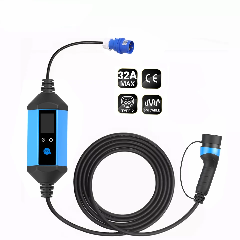 Fisher 32A 3Phase 22kw Portable Ev Charging Box Type 2 AC Portable Ev Charger 
Fisher 32A 3Phase 22kw Portable Ev Charging Box Type 2 AC Portable Ev Charger