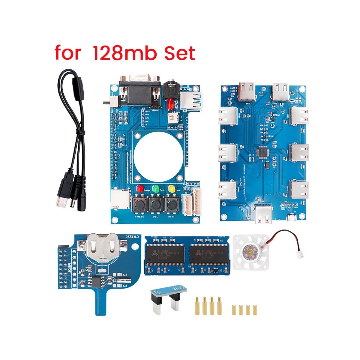 For Mister FPGA 128MB Kit Motherboard+USB Hub V2.1 Accessories for Terasic DE10-Nano Mister FPGA
For Mister FPGA 128MB Kit Motherboard+USB Hub V2.1 Accessories for Terasic DE10-Nano Mister FPGA