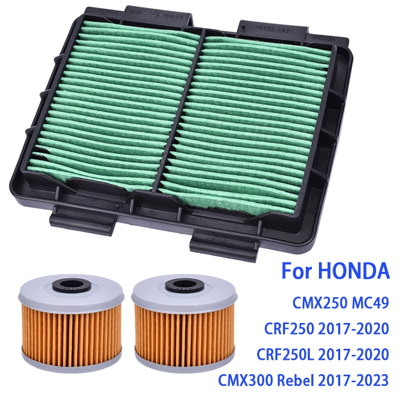 Oil Filter Air Filter For HONDA CMX250 MC49 Rebel CRF250L CRF250 Rally 2017-2020 CMX300 Rebel 2021 2022 2023 CMX/CRF250/300 L
Oil Filter Air Filter For HONDA CMX250 MC49 Rebel CRF250L CRF250 Rally 2017-2020 CMX300 Rebel 2021 2022 2023 CMX/CRF250/300 L