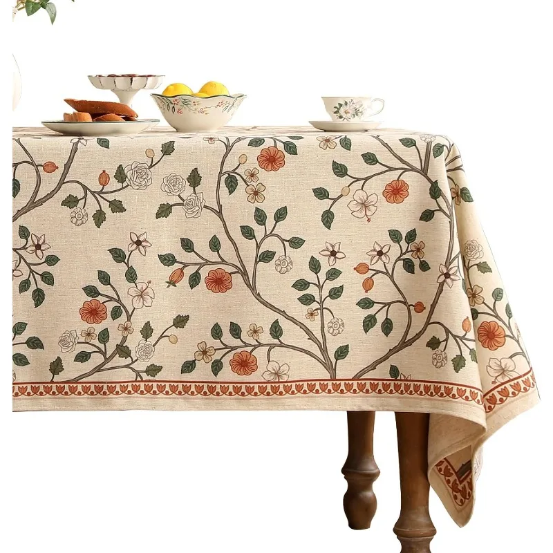 French Tablecloth for Rectangular Tables,Linen Table Cloth with Colorful Floral Pattern,Heavy Durable Table Cover
French Tablecloth for Rectangular Tables,Linen Table Cloth with Colorful Floral Pattern,Heavy Durable Table Cover