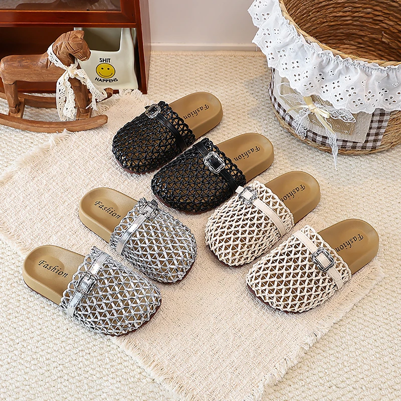 Mumoresip Girls Princess Shoes Outdoors Korean Style Versatile Children Slippers Mesh Breathable 2026 Summer New Kids Fashion
Mumoresip Girls Princess Shoes Outdoors Korean Style Versatile Children Slippers Mesh Breathable 2026 Summer New Kids Fashion