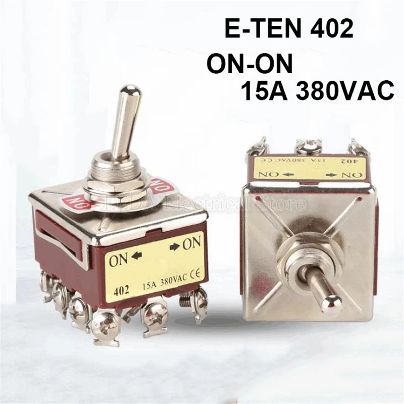 1Pcs E-TEN 402 ON-ON 2 Position 12Pins 15A 380VAC Rocker Toggle Switch for Car Boat Motor Truck Brown
1Pcs E-TEN 402 ON-ON 2 Position 12Pins 15A 380VAC Rocker Toggle Switch for Car Boat Motor Truck Brown