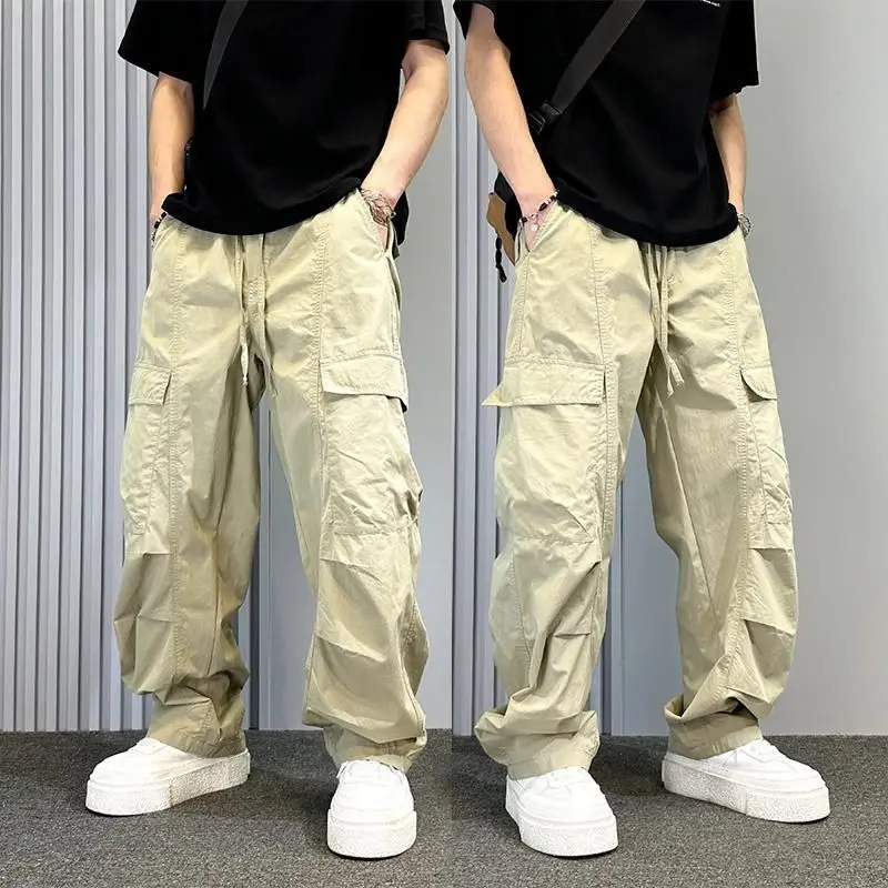 Street Curved Knife Work Pants for Men Summer Khaki Loose Straight-leg Pants Rugged Plus-size Wide-leg Casual Jogger Pants
Street Curved Knife Work Pants for Men Summer Khaki Loose Straight-leg Pants Rugged Plus-size Wide-leg Casual Jogger Pants