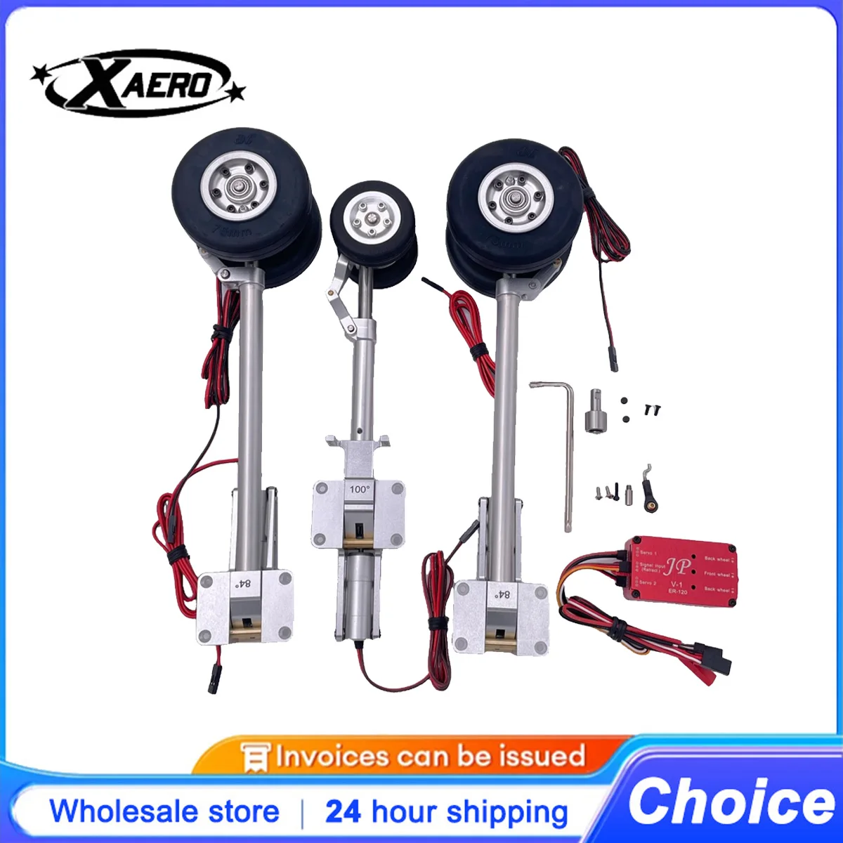 XAERO ER120 Custom Landing Gear for RC Jet,Heavy-Duty Aluminum Undercarriage with Adjustable Height, 1/5-1/6 Scale Turbine Model
XAERO ER120 Custom Landing Gear for RC Jet,Heavy-Duty Aluminum Undercarriage with Adjustable Height, 1/5-1/6 Scale Turbine Model