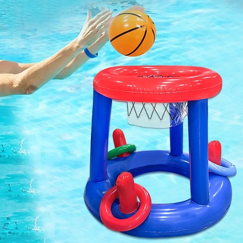 Inflatable Basketball Hoop Ring Toss Game Summer Swimming Water Sports Toys Outdoor Beach Party Pool Interactive Floating Toy
Inflatable Basketball Hoop Ring Toss Game Summer Swimming Water Sports Toys Outdoor Beach Party Pool Interactive Floating Toy