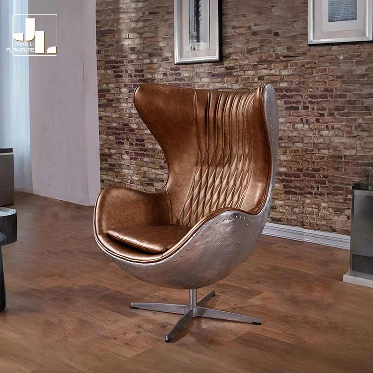 Luxury home study office chair hotel living room recline nordic retro style brown leather leisure chair furniture
Luxury home study office chair hotel living room recline nordic retro style brown leather leisure chair furniture