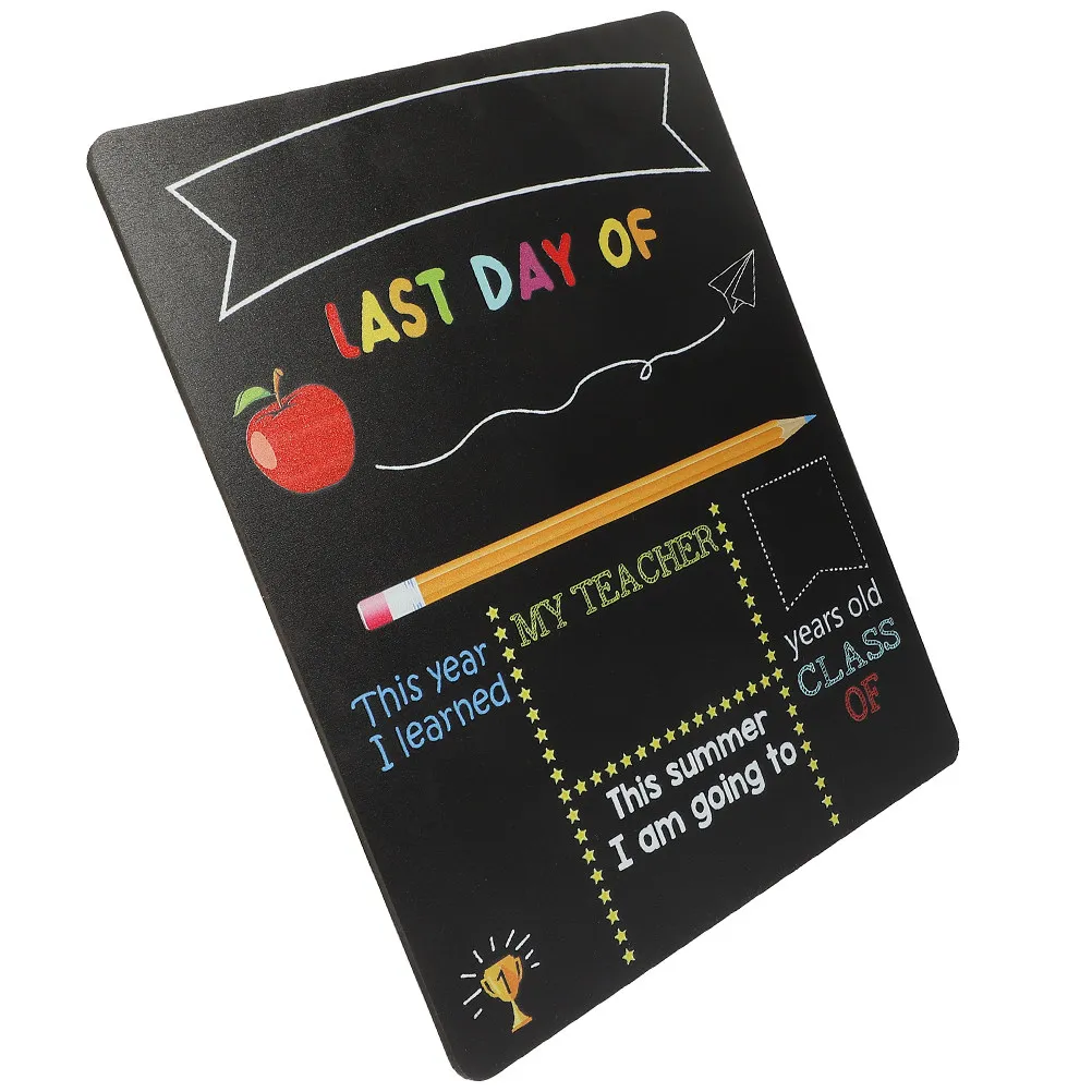 Wooden Preschool Chalkboard Sign First Day of Kindergarten Decoration Small Lightweight Erasable School Board for Back to School
Wooden Preschool Chalkboard Sign First Day of Kindergarten Decoration Small Lightweight Erasable School Board for Back to School