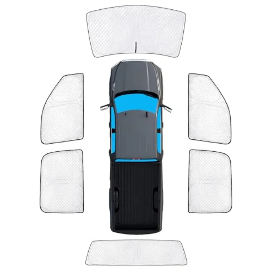 6pcs Thicken Sun Shades Accessories 2010-, Custom Fit Full Car Window Covers Sunshade for Windshield Side Rear, UV Block Privac
6pcs Thicken Sun Shades Accessories 2010-, Custom Fit Full Car Window Covers Sunshade for Windshield Side Rear, UV Block Privac