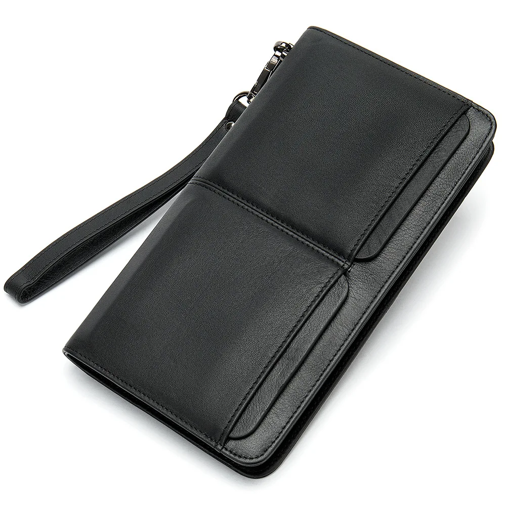 Men's Genuine Leather Long Wallet with Dual Pockets Multi Card Slots Handheld Clutch Purse
Men's Genuine Leather Long Wallet with Dual Pockets Multi Card Slots Handheld Clutch Purse