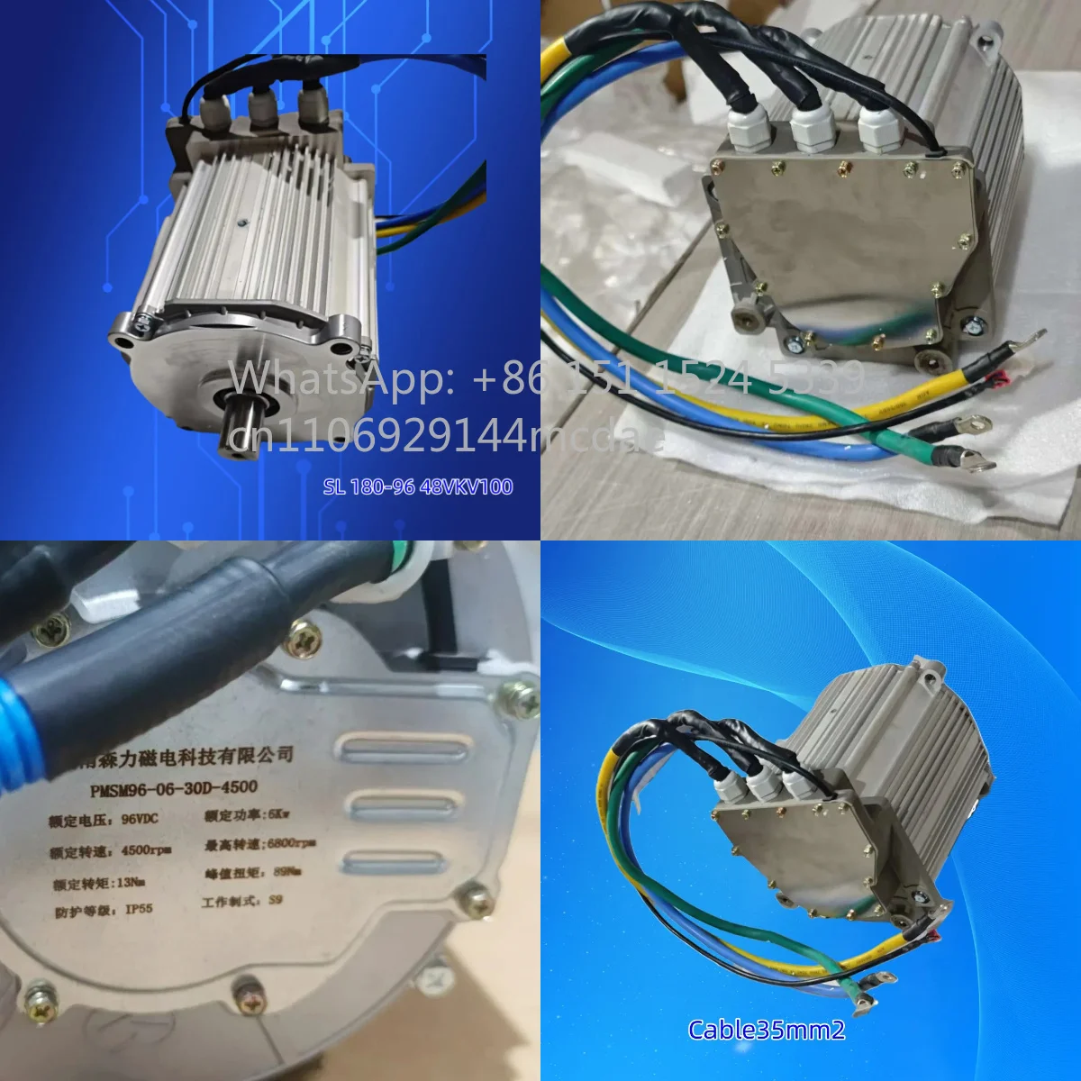 Lawn mower permanent magnet synchronous motor 48V6KW can for low-speed four-wheel sweeper electric high efficiency
Lawn mower permanent magnet synchronous motor 48V6KW can for low-speed four-wheel sweeper electric high efficiency