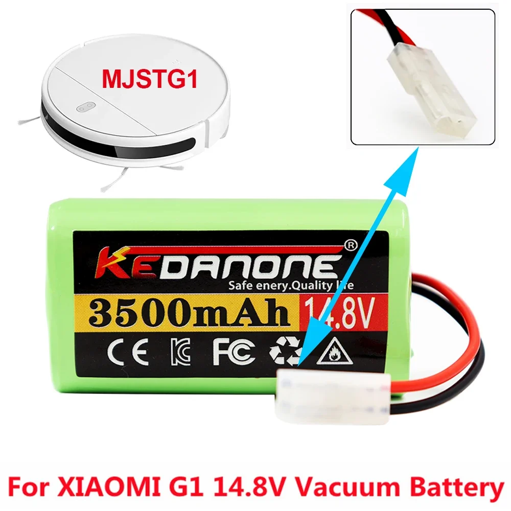 4000mAh 14.8V Li-ion Battery for Xiaomi G1 MI Robot Vacuum-Mop Essential MJSTG1 Robot Vacuum Cleaner 14.4V 18650 Battery Pack
4000mAh 14.8V Li-ion Battery for Xiaomi G1 MI Robot Vacuum-Mop Essential MJSTG1 Robot Vacuum Cleaner 14.4V 18650 Battery Pack