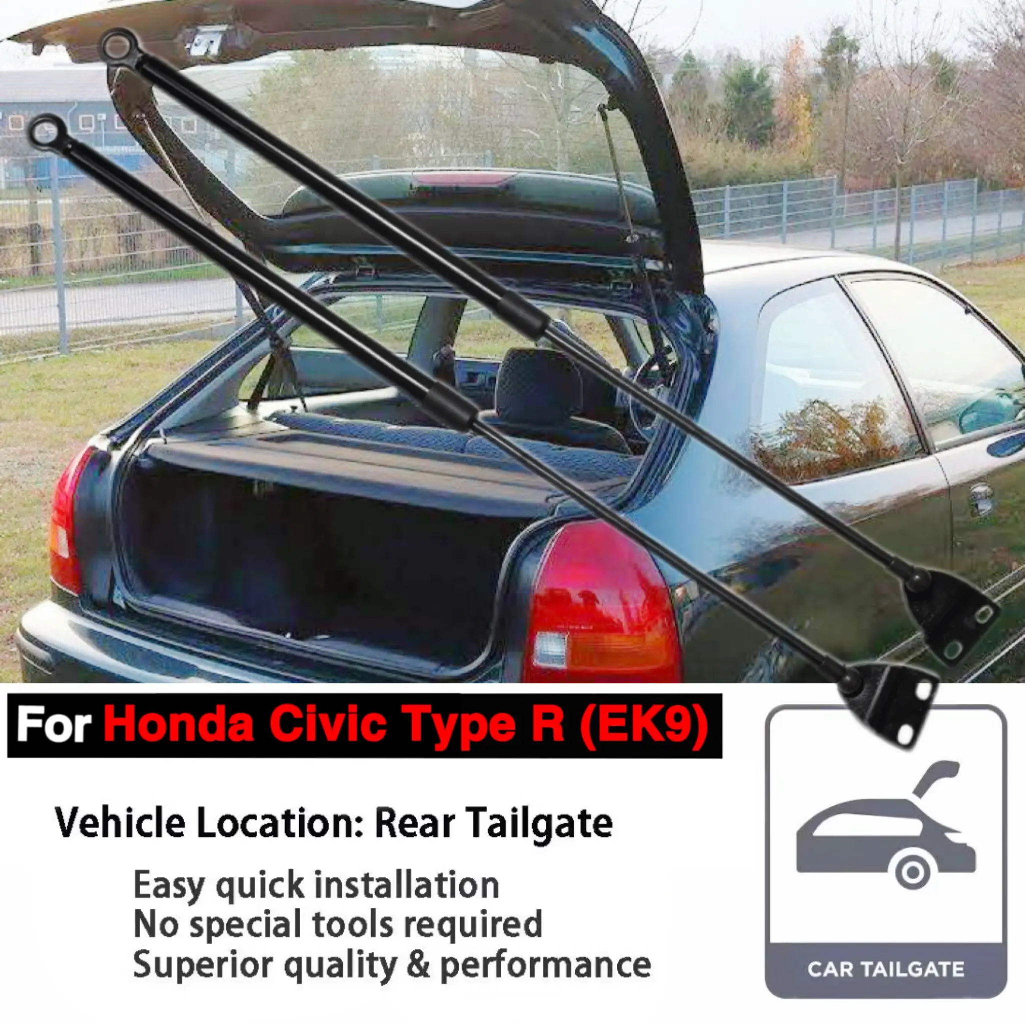 Стойки для Honda Civic Тип R EK9 1997-2000 хэтчбек, задняя дверь, подъемник багажника, опоры, амортизаторы, газовые пружины, стержень, амортизатор
Стойки для Honda Civic Тип R EK9 1997-2000 хэтчбек, задняя дверь, подъемник багажника, опоры, амортизаторы, газовые пружины, стержень, амортизатор