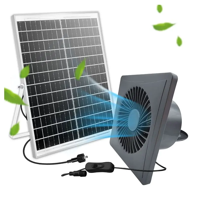 A83G-New Energy 6-Inch 12V Solar Fan High-Speed Quiet Exhaust Silent Fan With 17W Panel For Chicken Coops& Sheds
A83G-New Energy 6-Inch 12V Solar Fan High-Speed Quiet Exhaust Silent Fan With 17W Panel For Chicken Coops& Sheds
