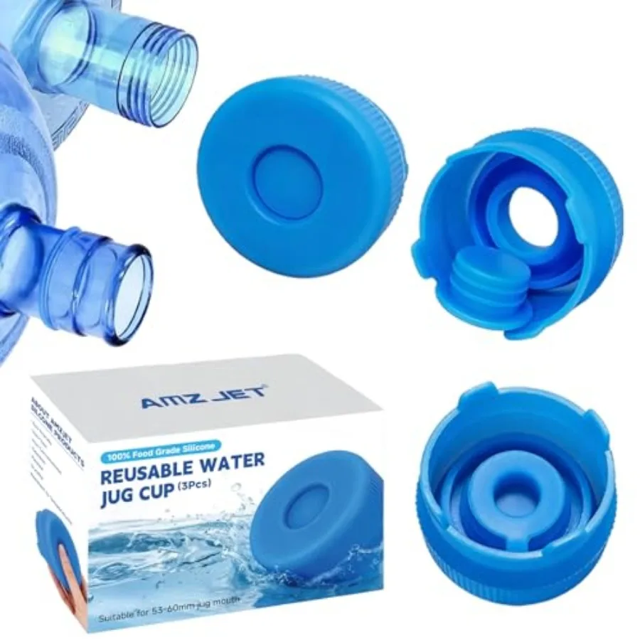 3 and 5 Gallon Water Jug Cap, Reusable Food Grade Silicone Replacement Cap for mm Standard/Screw/Crown Tops Water Bottle and Wa
3 and 5 Gallon Water Jug Cap, Reusable Food Grade Silicone Replacement Cap for mm Standard/Screw/Crown Tops Water Bottle and Wa