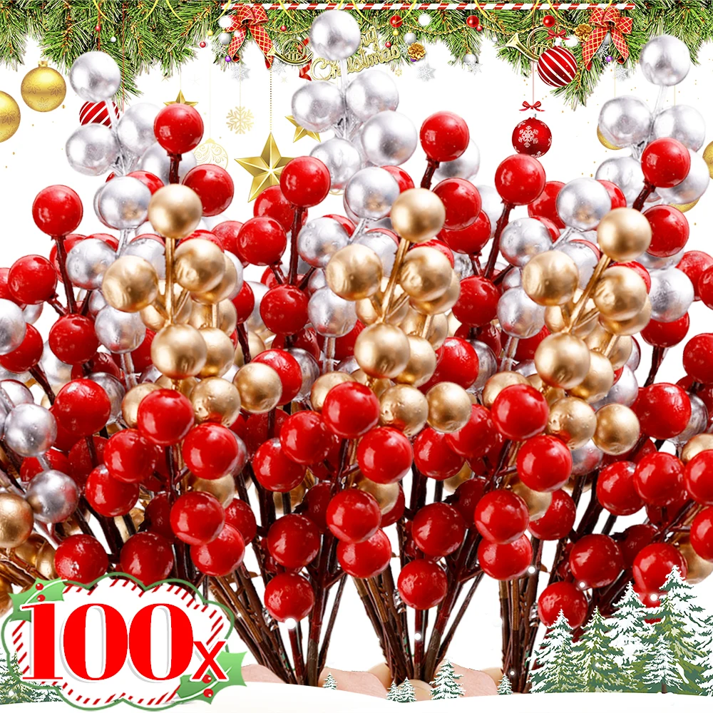 100/1 шт. искусственные красные ягоды стебли моделирование Рождественские ветки Холли ягоды DIY венок Рождественская елка вечерние украшения для домашнего стола
100/1 шт. искусственные красные ягоды стебли моделирование Рождественские ветки Холли ягоды DIY венок Рождественская елка вечерние украшения для домашнего стола