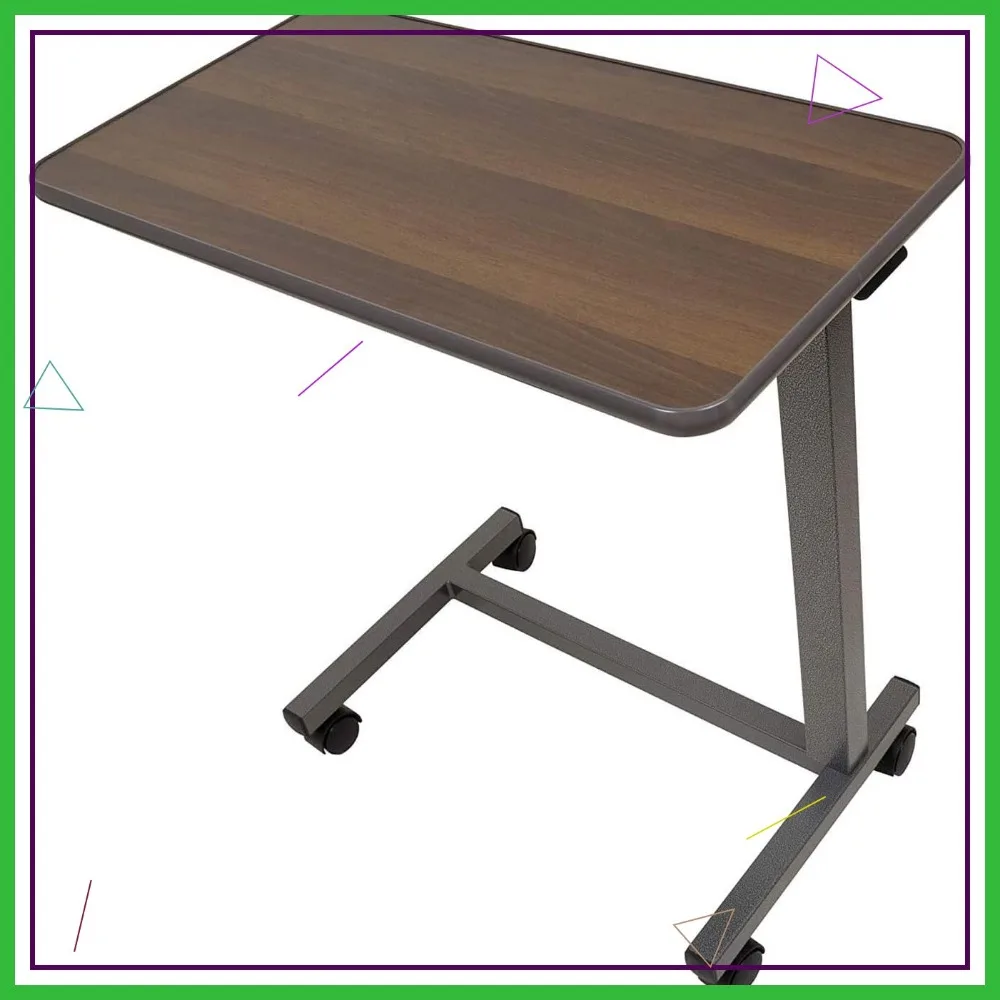 Adjustable Overbed Table with Wheels, Rolling Bedside Desk for Hospital and Home, Wood Grain
Adjustable Overbed Table with Wheels, Rolling Bedside Desk for Hospital and Home, Wood Grain
