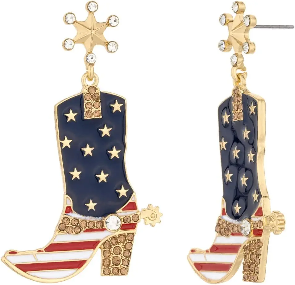 Red White Blue Star Stud Dangle Earring 4th of July Americana Flag Earrings Independence Day Earring for Women
Red White Blue Star Stud Dangle Earring 4th of July Americana Flag Earrings Independence Day Earring for Women