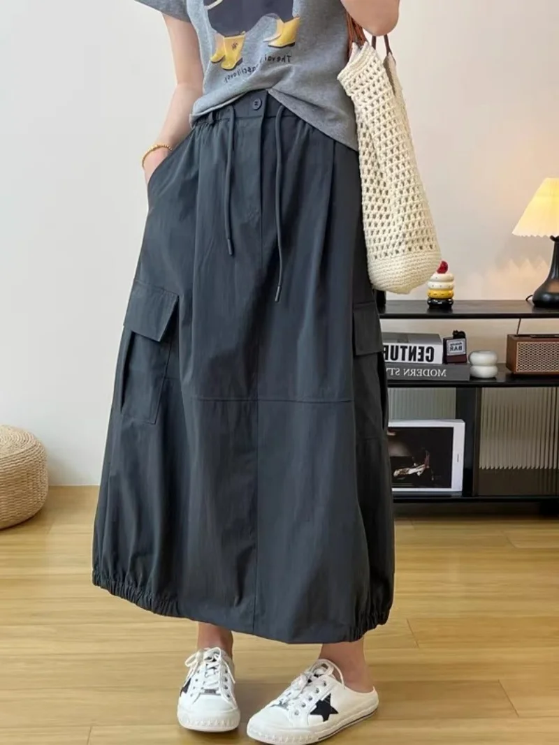Bud Pocket A-Line Skirt For Women Summer 2025 Fashionable And Casual New Style Split Drawstring Mid Length Skirt W005
Bud Pocket A-Line Skirt For Women Summer 2025 Fashionable And Casual New Style Split Drawstring Mid Length Skirt W005