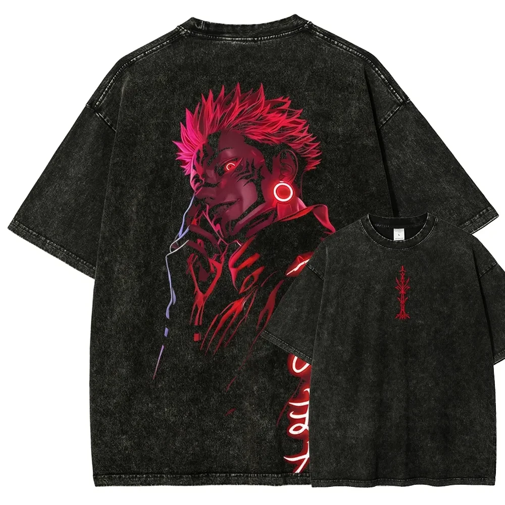 Ryomen Sukuna T Shirt Jujutsu Kaisen Men Acid Wash King of Curses Anime Streetwear Red Neon Aesthetic Vintage Bootleg Tee
Ryomen Sukuna T Shirt Jujutsu Kaisen Men Acid Wash King of Curses Anime Streetwear Red Neon Aesthetic Vintage Bootleg Tee