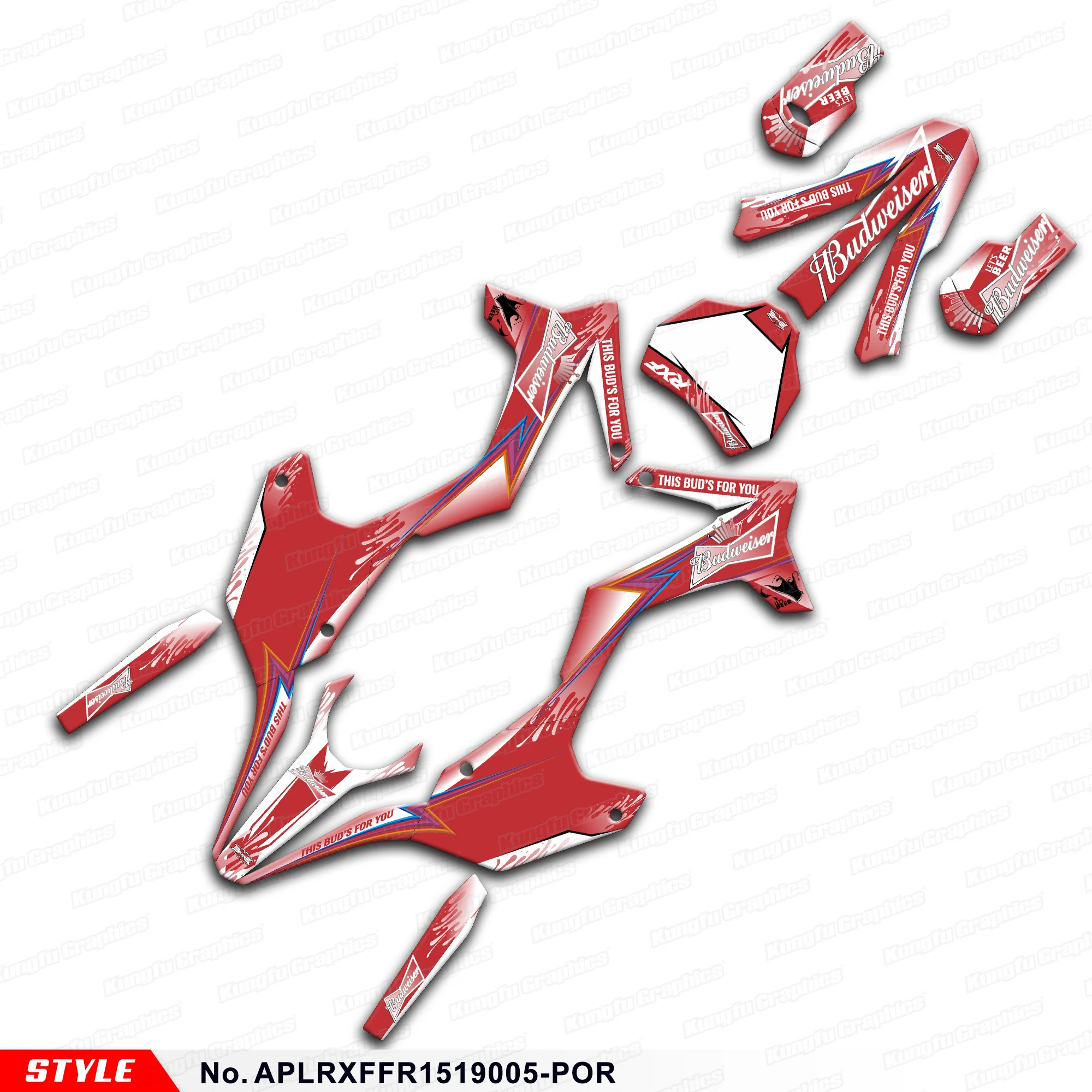 JY RACING Graphics Kit Wrap Sticker for Apollo RXF Freeride 150 190, MX Graphics, APLRXFFR1519005-POR
JY RACING Graphics Kit Wrap Sticker for Apollo RXF Freeride 150 190, MX Graphics, APLRXFFR1519005-POR