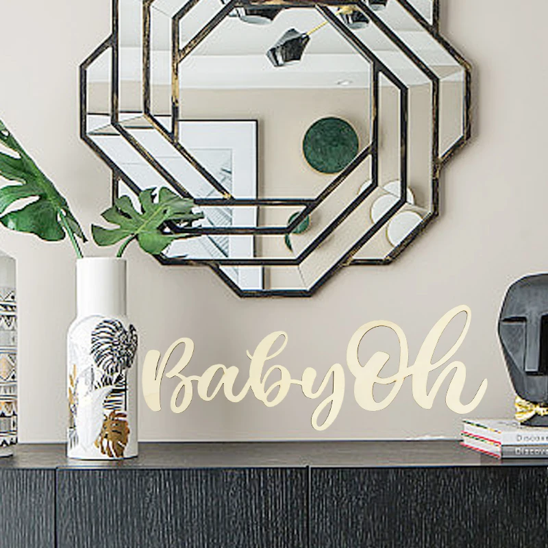 Letter Wooden Wall Stickers Oh Baby Decor Happy Birthday Party Baby Shower Wall Sign Background Decoration Wedding Home Supplies
Letter Wooden Wall Stickers Oh Baby Decor Happy Birthday Party Baby Shower Wall Sign Background Decoration Wedding Home Supplies