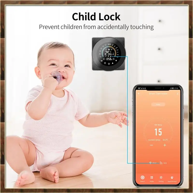 A48T Tuya Wifi Thermostat LCD Digital Touch Temperature Control For Alexa White,Water Heating (Wifi) Durable Easy Install Easy T
A48T Tuya Wifi Thermostat LCD Digital Touch Temperature Control For Alexa White,Water Heating (Wifi) Durable Easy Install Easy T