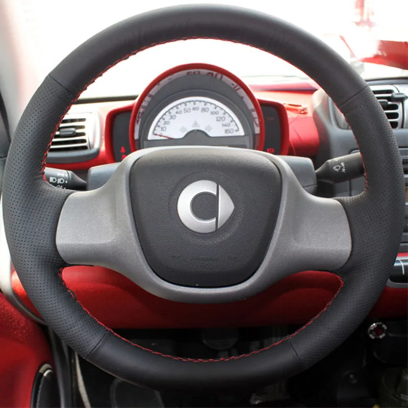 Для Mercedes-Benz smart 451 Fortwo 2009-2015 ручная работа, нескользящий черный чехол на руль из натуральной кожи
Для Mercedes-Benz smart 451 Fortwo 2009-2015 ручная работа, нескользящий черный чехол на руль из натуральной кожи