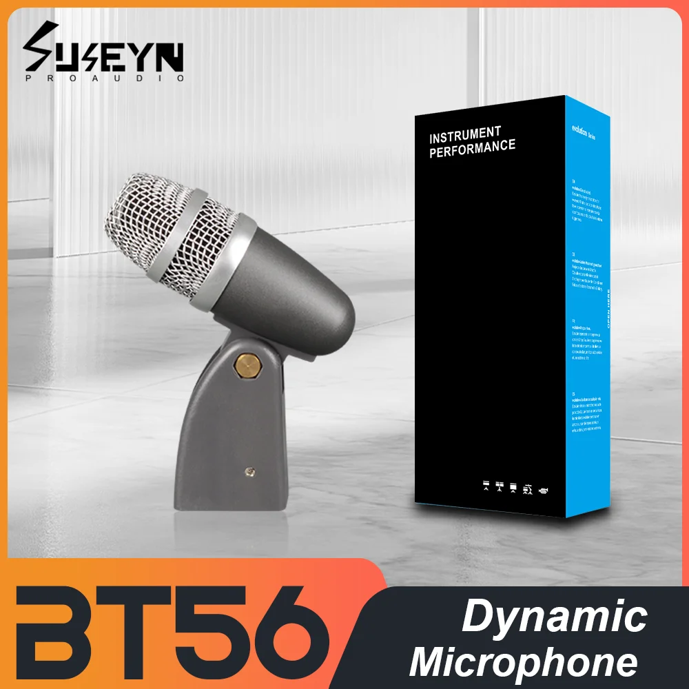BT56 Металлический барабанный микрофон Инструментный ударный барабан Басовый микрофон
BT56 Металлический барабанный микрофон Инструментный ударный барабан Басовый микрофон