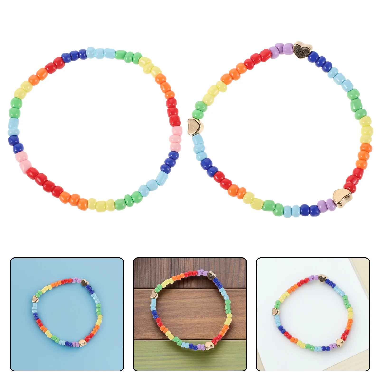 12Pcs Bohemian Style Colorful Bead Bracelet Set Stackable Elastic Rainbow Jewelry for Women Festival Beach Layered Wear
12Pcs Bohemian Style Colorful Bead Bracelet Set Stackable Elastic Rainbow Jewelry for Women Festival Beach Layered Wear