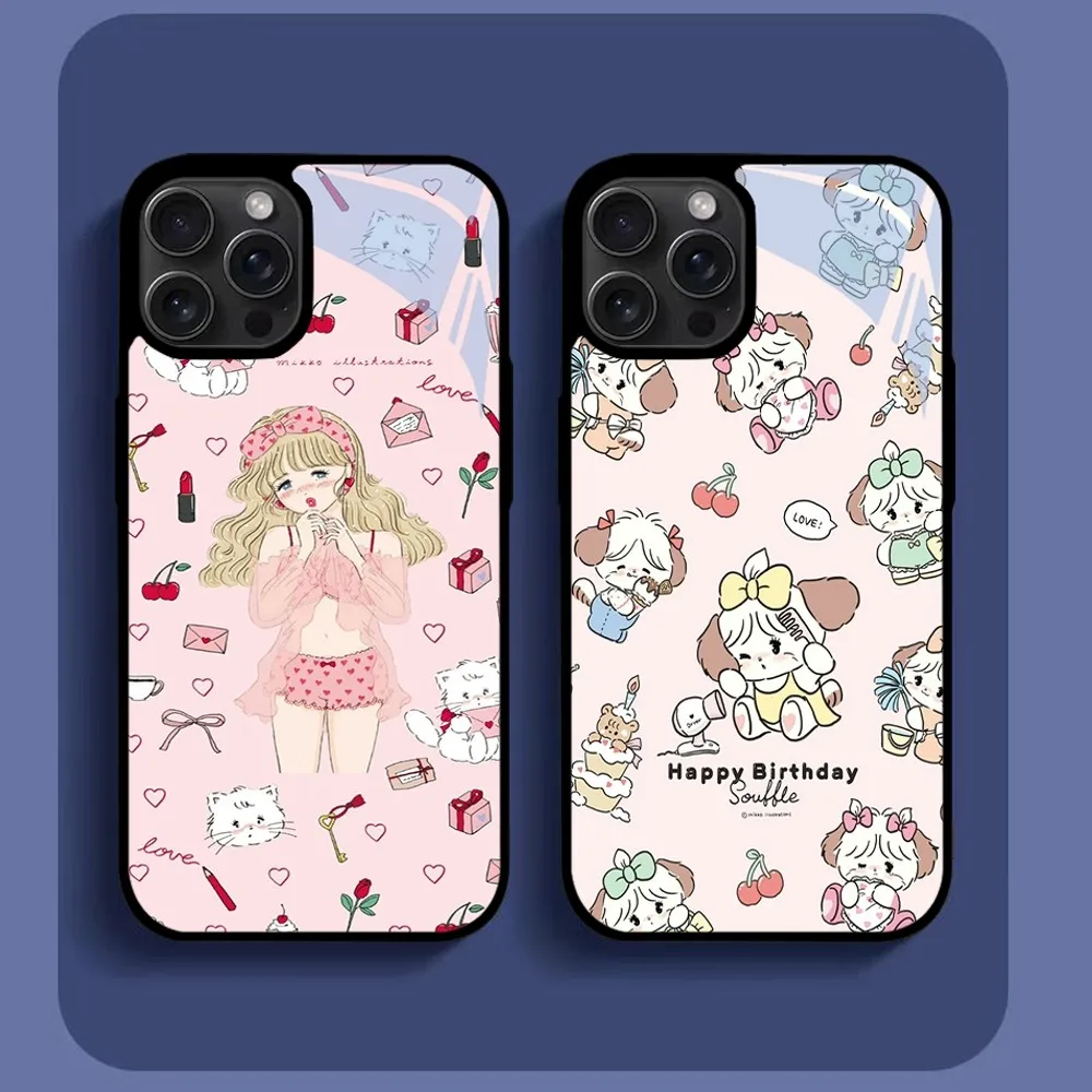Kawaii Mikko Pink Phone Case For IPhone16 15 14 13 12 11 Pro Xs Max Mini XR X 7 8 Plus Luxury Mirror Hard Funda
Kawaii Mikko Pink Phone Case For IPhone16 15 14 13 12 11 Pro Xs Max Mini XR X 7 8 Plus Luxury Mirror Hard Funda
