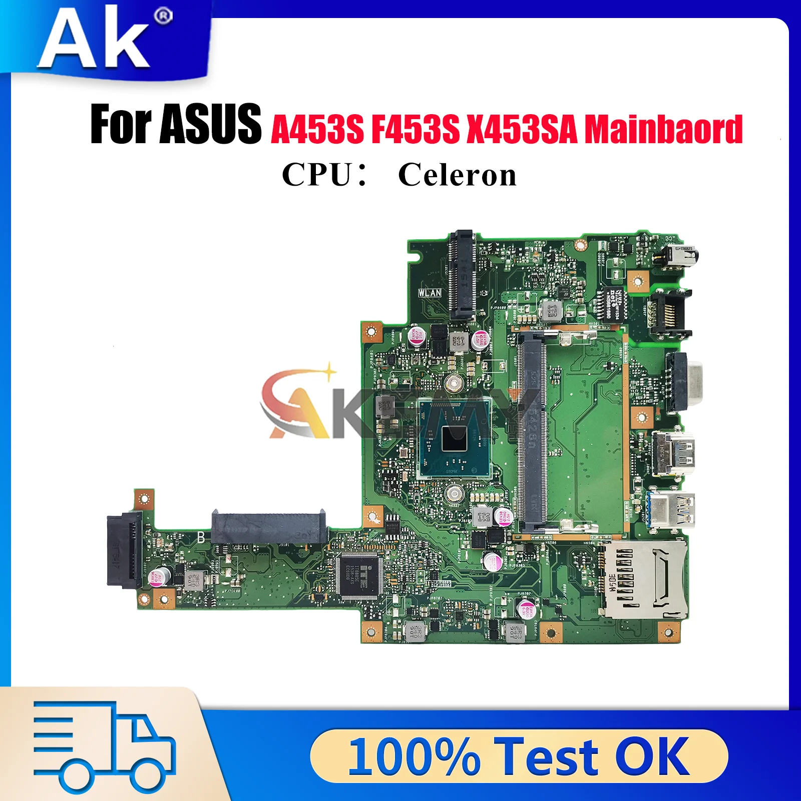 X453SA Laptop Motherboard For ASUS VivoBook F453S X453SA A453S X453S Notebook Mainboard With Celeron CPU 100% tests OK fast ship
X453SA Laptop Motherboard For ASUS VivoBook F453S X453SA A453S X453S Notebook Mainboard With Celeron CPU 100% tests OK fast ship