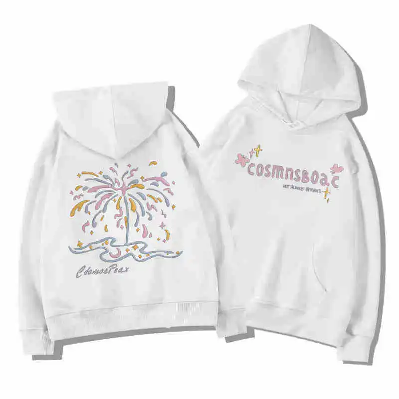 American Fashion Hooded Sweatshirt New Year Fireworks Print Casual Style Comfortable Solid Color Versatile Women's Streetwear
American Fashion Hooded Sweatshirt New Year Fireworks Print Casual Style Comfortable Solid Color Versatile Women's Streetwear